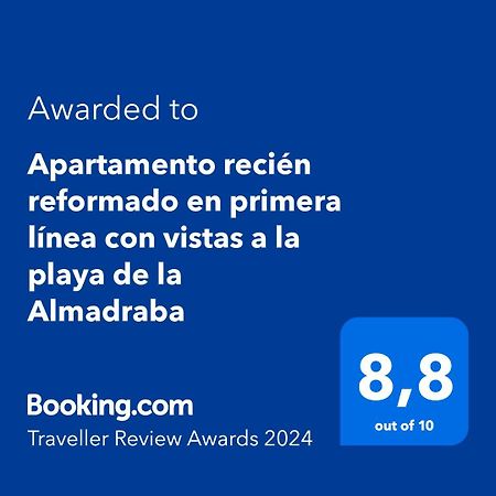 Apartamento recién reformado en primera línea con vistas a la playa de la Almadraba Benicàssim Esterno foto
